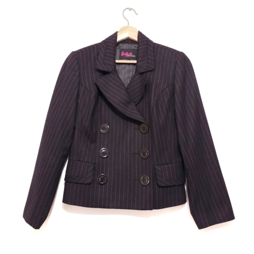 Barbie by David Dixon | Mattel Collaboration Wool Blend Pin Stripe Blazer